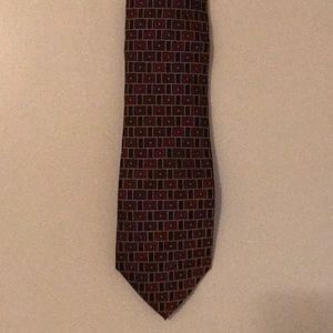 BOCARA Tie in Red and Black